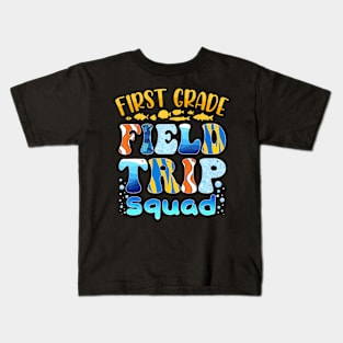 Aquarium Field Trip Squad First Grade Teacher Kids Kids T-Shirt